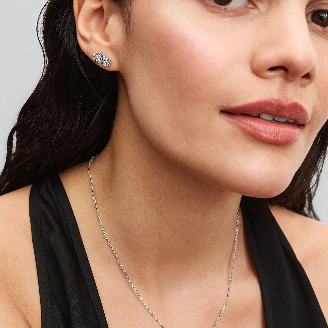 PANDORA Embracing Halo Stud Earrings