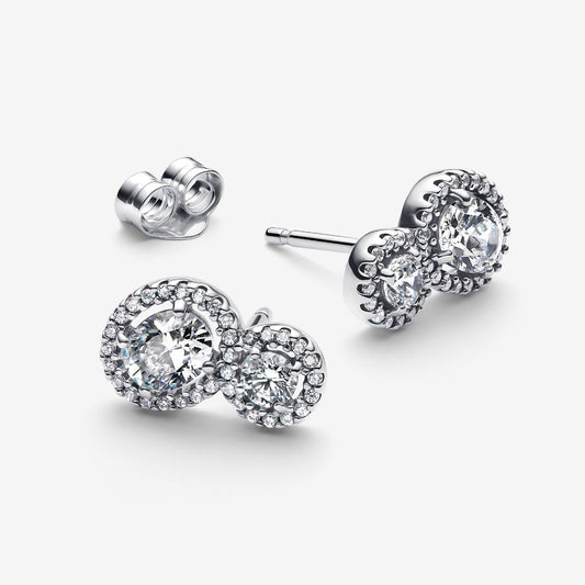 PANDORA Embracing Halo Stud Earrings