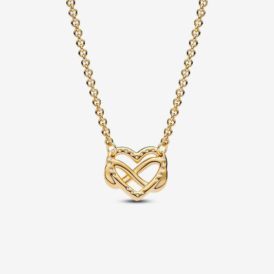 PANDORA Sparkling Infinity Heart Collier Necklace