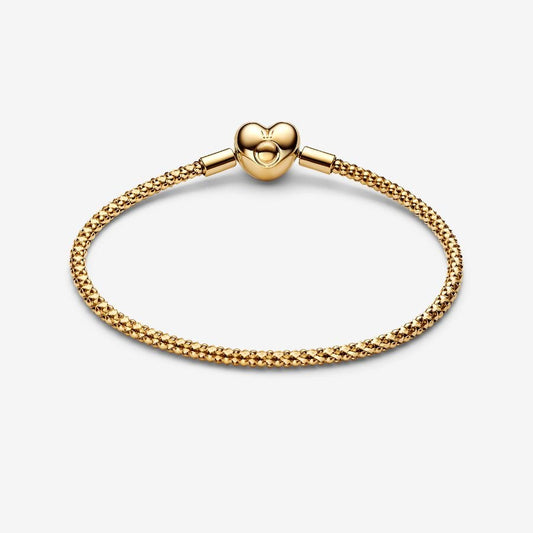 PANDORA Heart Clasp Studded Chain Bracelet