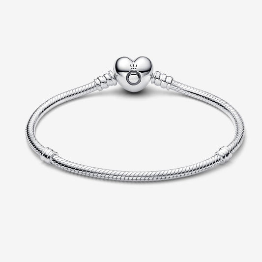 PANDORA Moments Heart & Snake Chain Bracelet
