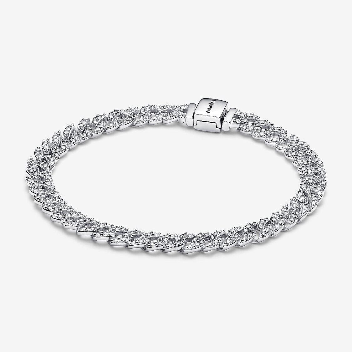 PANDORA Timeless Pavé Cuban Chain Bracelet